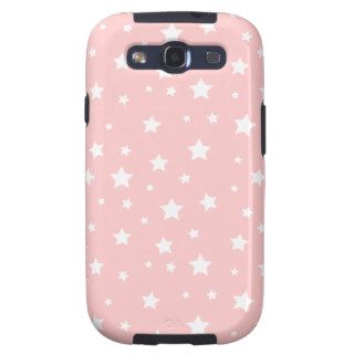 Light Pink Cute Stars Samsung Galaxy S3 Case