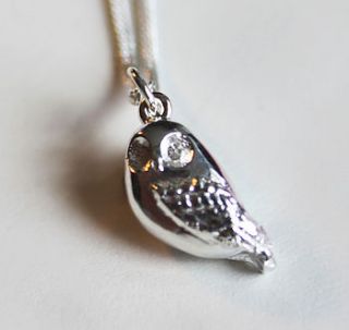little silver owl necklace by love your silver