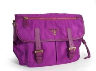 Prada BT0687 Messenger Bag in Anemone Tessuto and Leather Clothing
