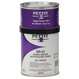 Pettit Blue SR 21 Slime Resistant Freshwater Antifouling Paint Quart 616157