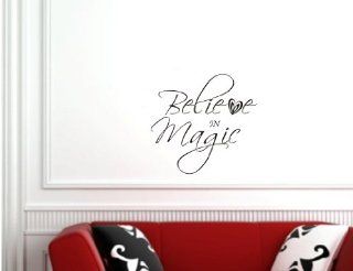 Believe in magic Vinyl wall art Inspirational quotes and saying home decor decal sticker   Wall Banners