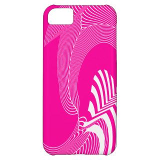 Girly Pink and White Modern Pattern iPhone Case Cover For iPhone 5C