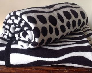 zebra stripes blanket by slumberbugs