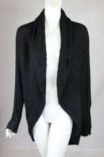 INC International Concepts Womens Black Ribbed Cardigan Sweater XS