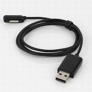 Magnetic USB Charging Cable Sony Xperia Z Ultra XL39h Xperia Z1 L39h (Black) Cell Phones & Accessories