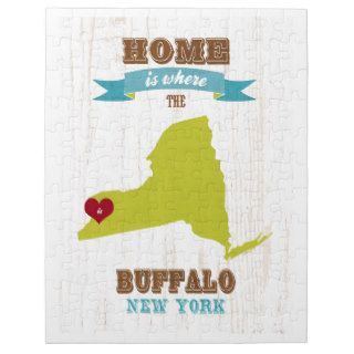 Buffalo, New York Map – Home Is Where The Heart Is Puzzles