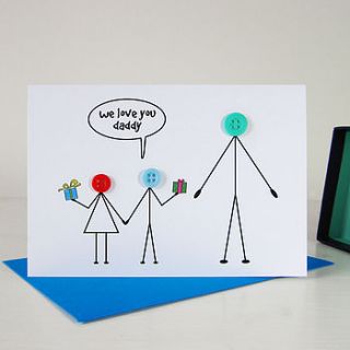 'we love you daddy' card for dad by mrs l cards