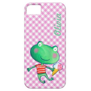 cute frog custom name iPhone 5 cover