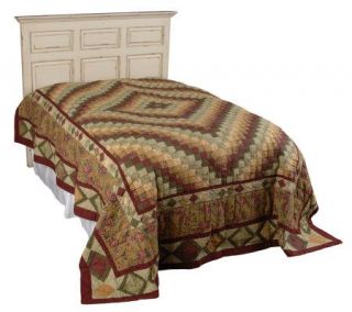 Country Lodge Handcrafted 100Cotton Full Quilted Bedspread —