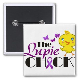 Lupus Awareness Lupie Chick Buttons