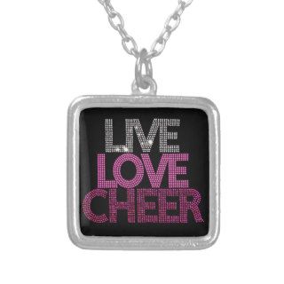 Live Love Cheer   Necklace