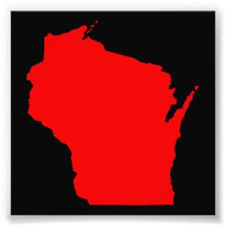 Pick Your Favorite Color Wisconsin Shape Photo Photo Art