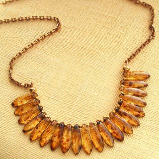 amber collar statement necklace by storm in a teacup