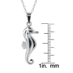 Sunstone Sterling Silver Seahorse Necklace Sunstone Sterling Silver Necklaces