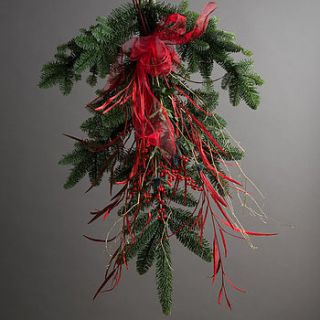 traditional christmas door sheaf by the flower studio
