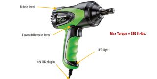 Kawasaki 12 Volt DC Electric Roadside Impact Wrench Kit — 1/2in. Drive, Model# 841337  Impact Wrenches