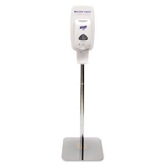 Purell Products   Purell   Sanitizing Station for Hand Sanitizer   Sold As 1 Each   Ideal for high traffic areas.   Encourages hand hygiene.   Built in shield keeps surrounding area clean.   Easy to assemble.   For use with PURELL TFXTM Touch Free Dispense
