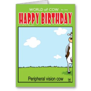 Peripheral vision cow card