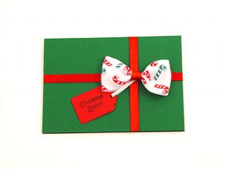 handmade christmas gift card by nyoki handmade london