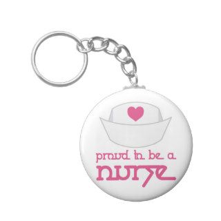 Cute Nurse Cap Proud To Be A Nurse Gift Keychains