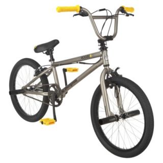 Mongoose Boys Index 1.0 20 Bike   Gray/Yellow
