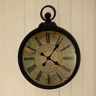 antique style pocket watch large wall clock by jones and jones of berwick upon tweed