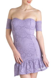 Lavender Lace Dress  Mod Retro Vintage Dresses