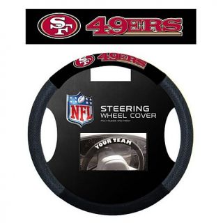 NFL Team Name and Logo Steering Wheel Cover   San Francisco 49ers