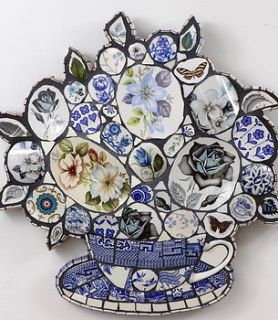 tea time mosaic wall art by anna tilson