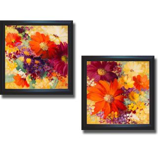 Lanie Loreth 'Love and Light I and II' Framed 2 piece Canvas Art Set Canvas