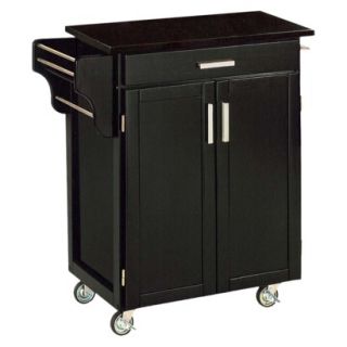 Home Styles Kitchen Cart with Granite Top   Blac