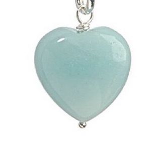bon bon heart necklace in aqua by lily belle girl