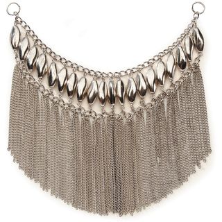 Styled by Tori Spelling (TM) Bib Style Necklace Bottom Silver 1/Pkg Darice Jewelry Findings