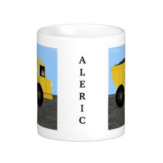 Aleric Dump Truck Personalized Name Mug