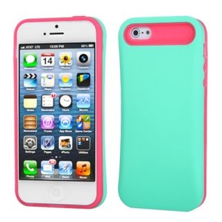BasAcc Teal Green/ Hot Pink Wallet Case for Apple iPhone 5 BasAcc Cases & Holders