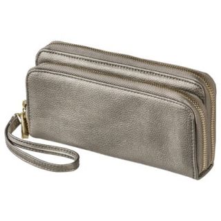 Merona® Double Zip Wallet   Gray