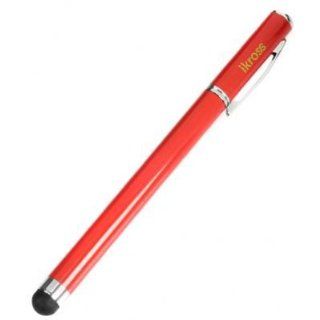 iKross Stylus with Pen   Red   Keeps your iPhone iPad Smartphone or Tablet screen free from scratches and fingerprints with iKross Stylus with Ballpoint Pen. Cell Phones & Accessories