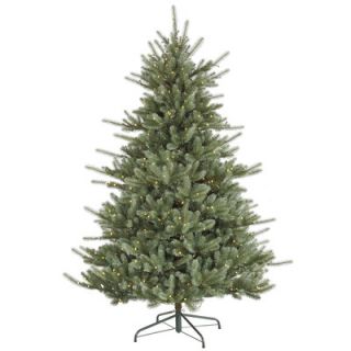 Vickerman Flocked White Spruce 4.5 Artificial Christmas Tree with 225