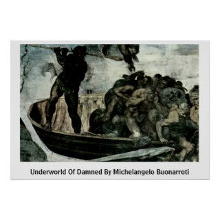 Underworld Of Damned By Michelangelo Buonarroti Posters
