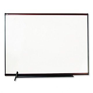 Quartet Products   Quartet   Total Erase Marker Board, 48 x 36, White, Mahogany Frame   Sold As 1 Each   White Total Erase surface will not stain or ghost and resists scratches.   Light alignment grid helps keep writing straight and is virtually invisible 