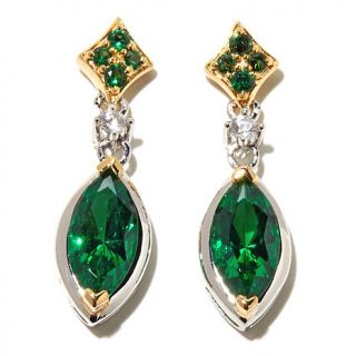 Victoria Wieck Absolute™ 2 Tone Marquise Drop Earrings