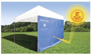 ezShade Canopy Sun Shield (Award Winning) BLOCKS 99% UVA/UVB rays   DOUBLES shade, keeps you COOLER, and INSTANTLY ATTACHES to ANY nylon/poly canopy. CANOPY NOT INCLUDED  Sun Shelters  Sports & Outdoors