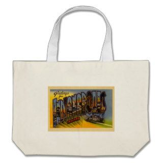 Greetings Indianapolis Indiana Tote Bags