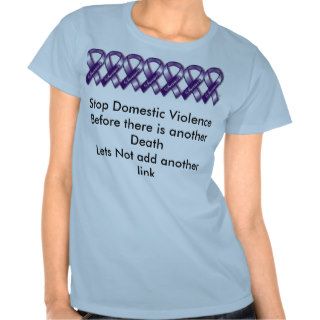 Stop Domestic Violence . Tee Shirt