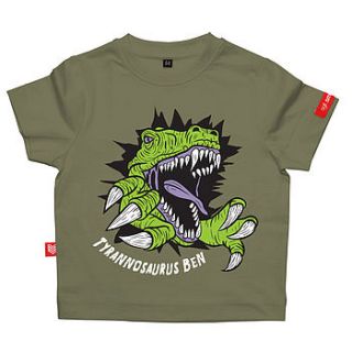 personalised tyrannosaurus rex t shirt by sgt.smith
