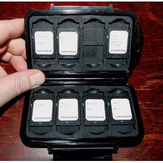 Pelican 0910 015 110 Memory Card Case   Polycarbonate   Black   16 Memory Card  Camera Cases  Camera & Photo