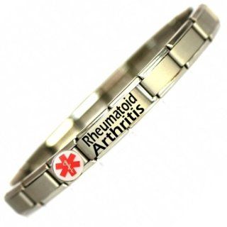 JSC Medical Magnetic Rheumatoid Arthritis Medical Id Alert Bracelet Stainless Steel One Size Fits All Totally Adjustable Jewelry