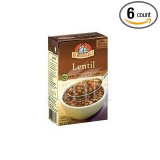 Dr. McDougall's, Ready to Serve Aseptic Soups, French Lentil, At least 95% Organic, 17.6oz[Pack of 6]