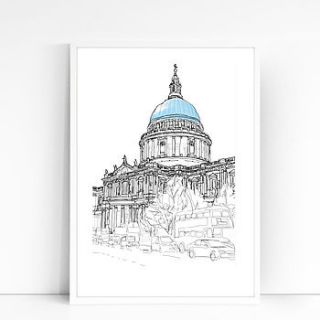 st paul's cathedral signed print by simon harmer