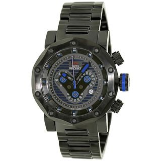 Swiss Precimax Men's 'Vector Pro SP13093' Black/ Blue Swiss Chronograph Watch Swiss Precimax Men's More Brands Watches